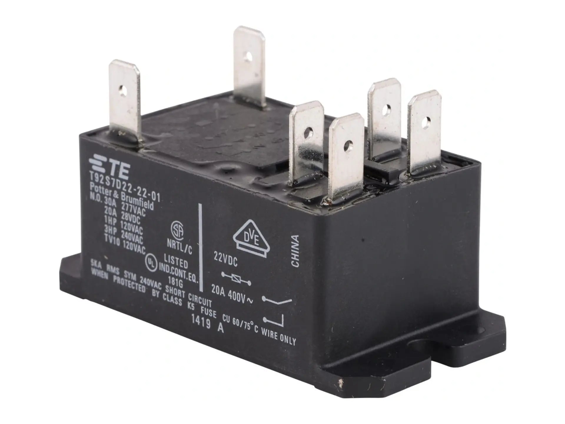 Lennox 49W91 Electric Heat Relay