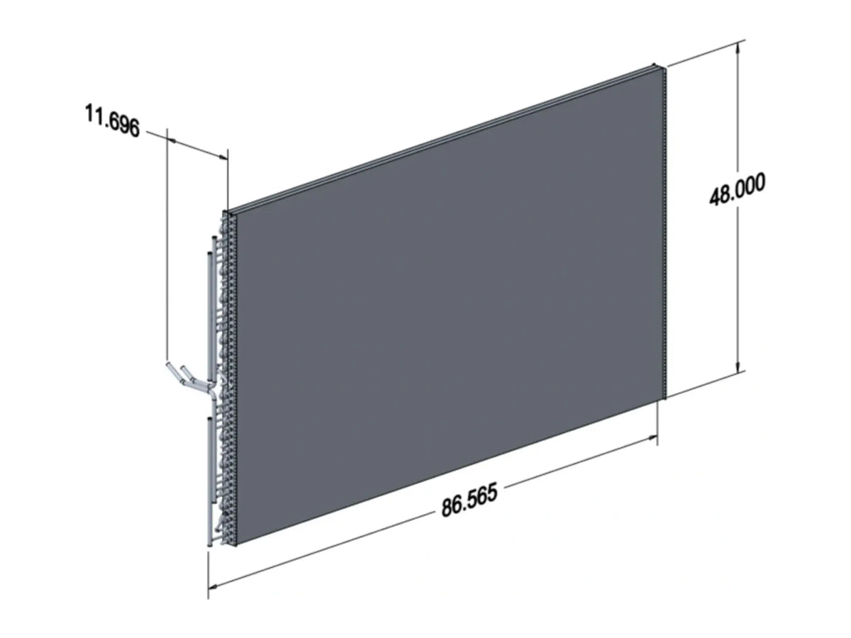 Lennox 61W99, Condenser Coil Tube Fin Left