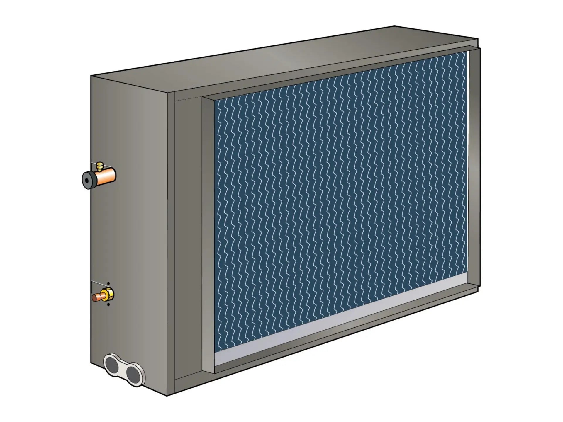 Lennox 63J70, 3 Ton Horizontal R22 Case Coil