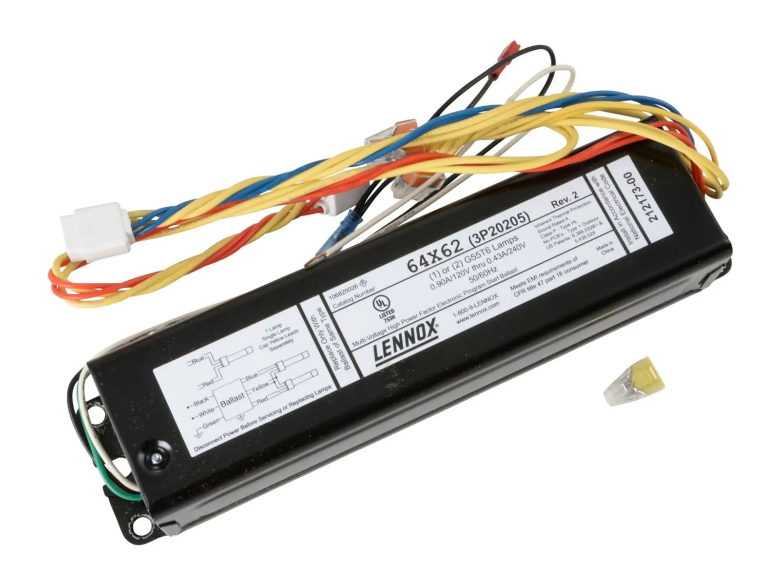 Lennox 64X62, Ballast
