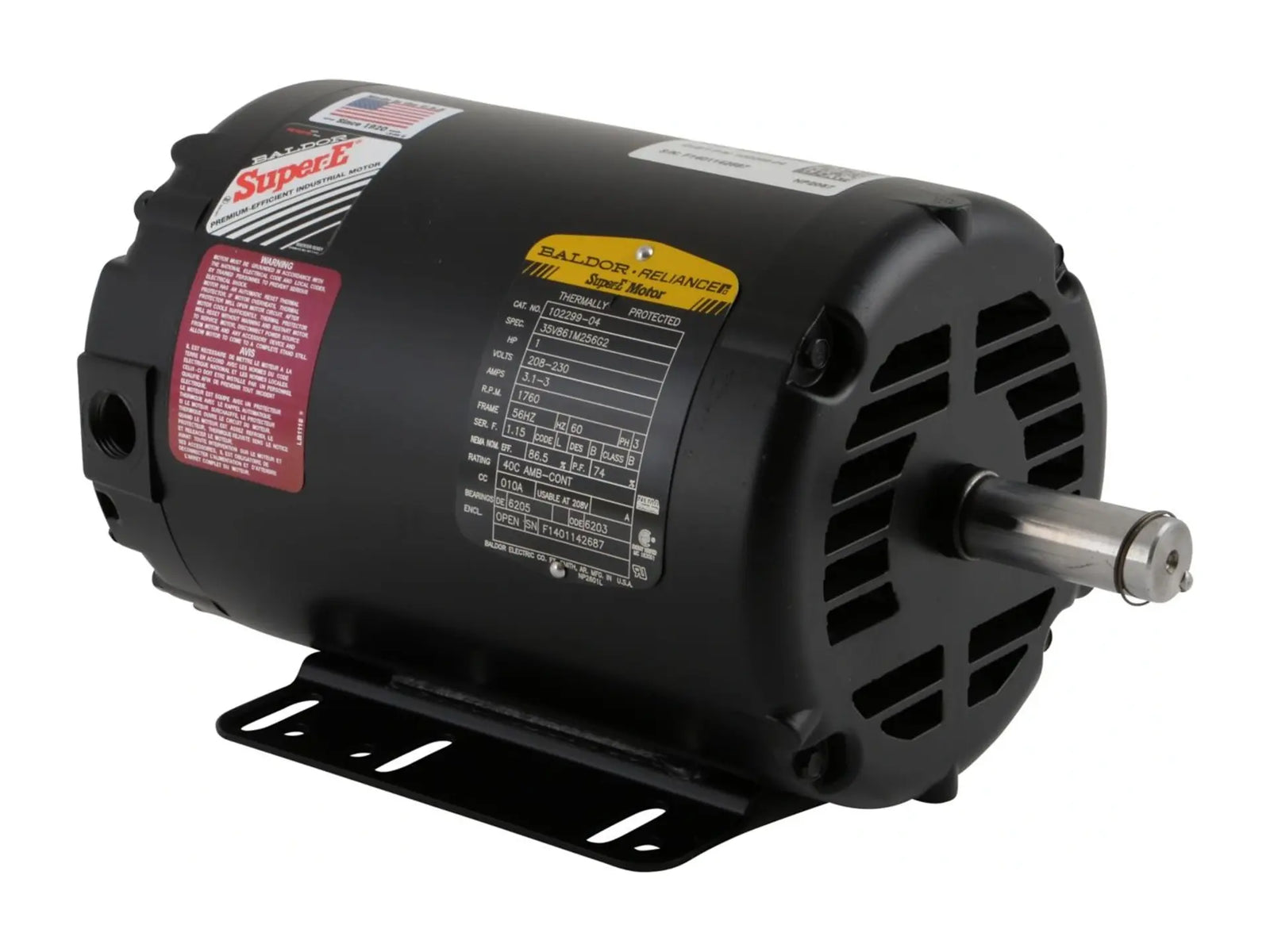Lennox 65W34 460V,3PH,1HP Motor - 1760RPM,56HZ