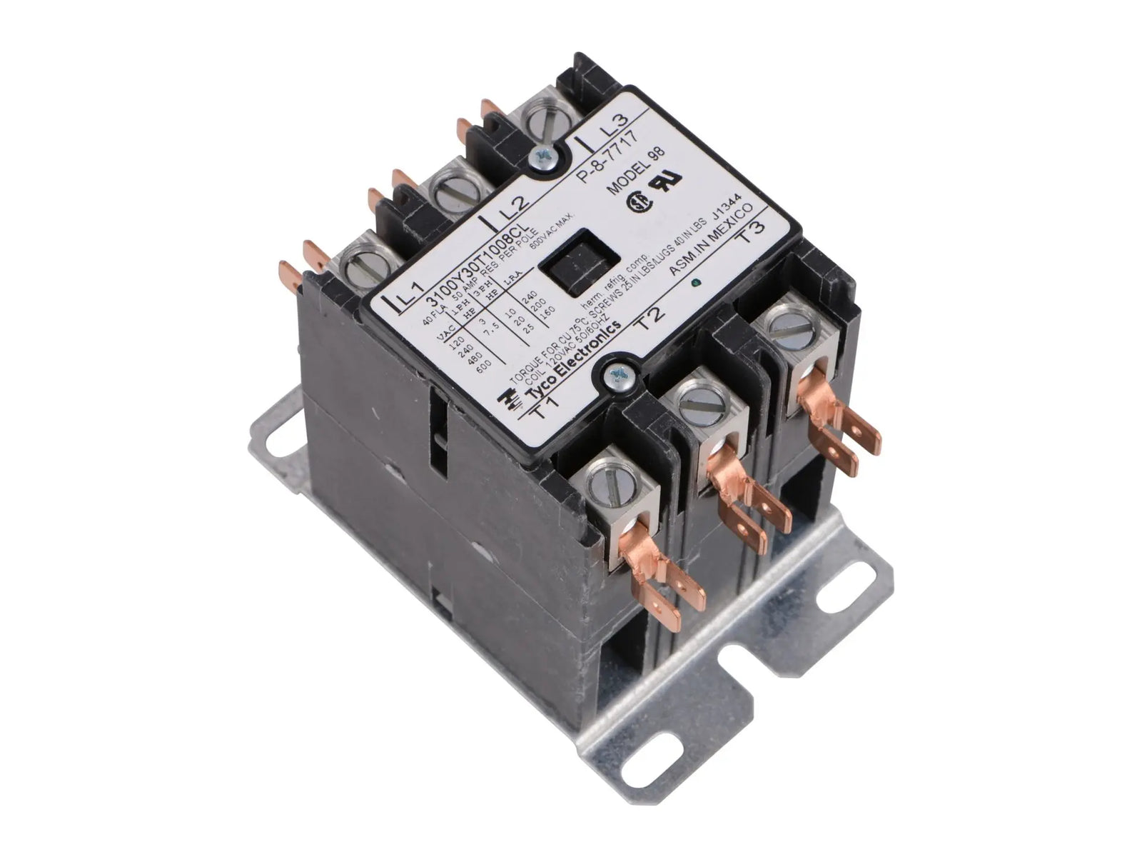 Lennox 68653, 120V Coil 3 Pole 40 Amp Contactor