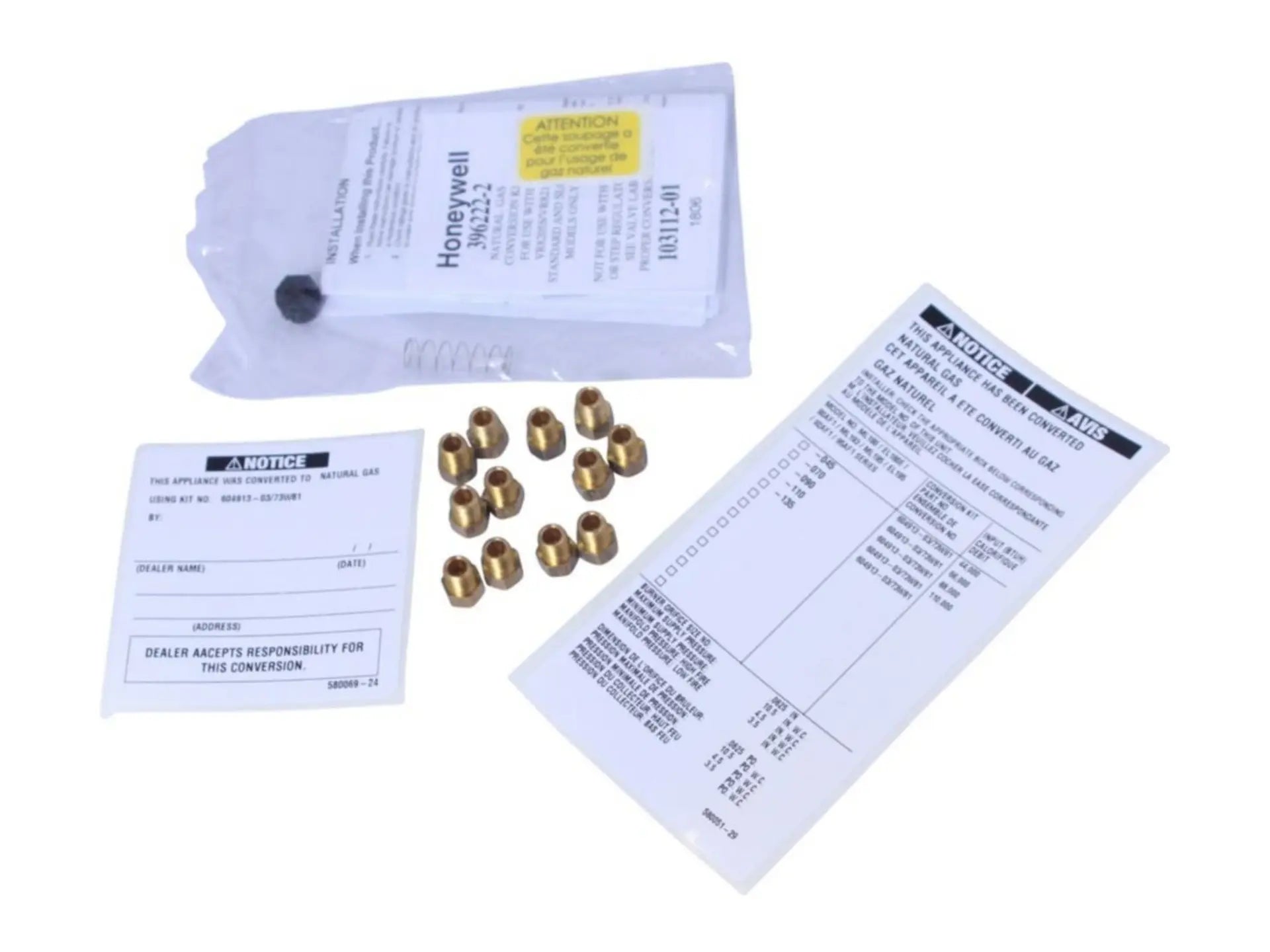 Lennox 73W81 LP to Natural Gas Conversion Kit
