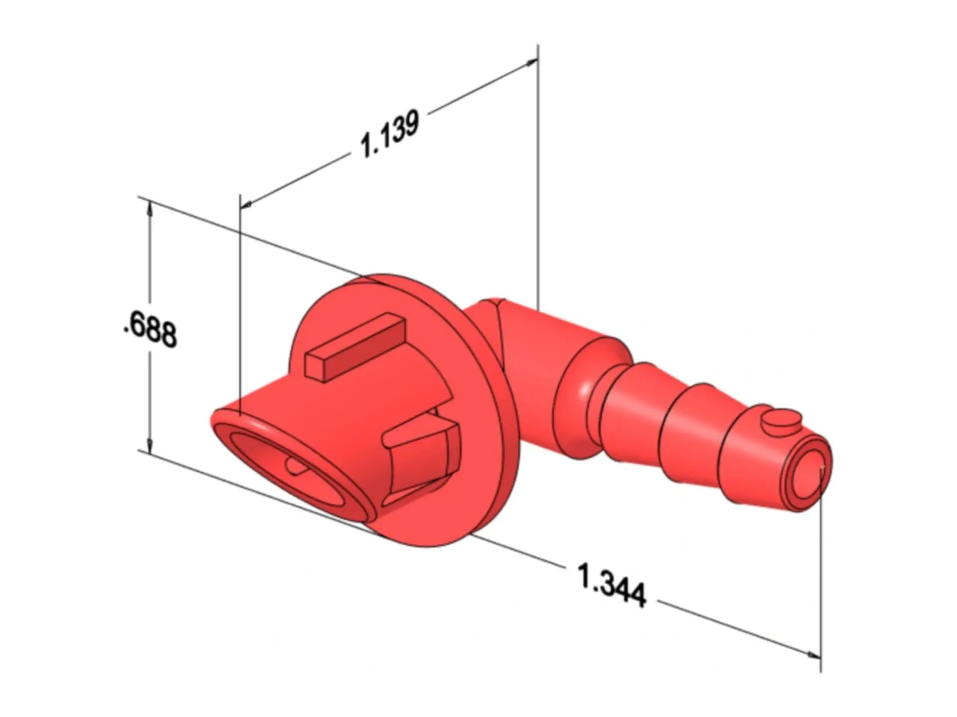 Lennox 75W06, Barb Fitting 90 Snap
