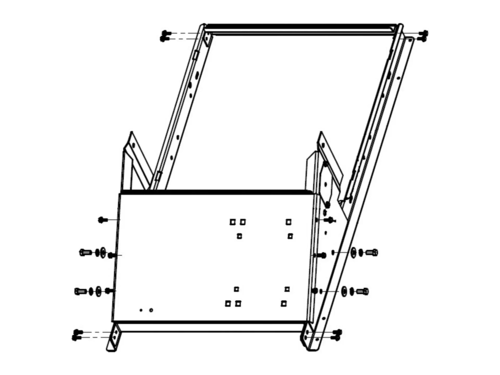 Lennox 80W86, Blower Side Plate With Tensioner