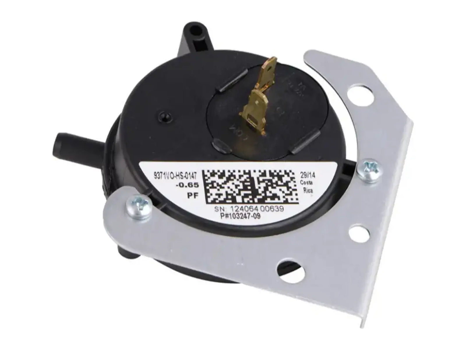 Lennox 80W57 -.65"wc SPST Pressure Switch