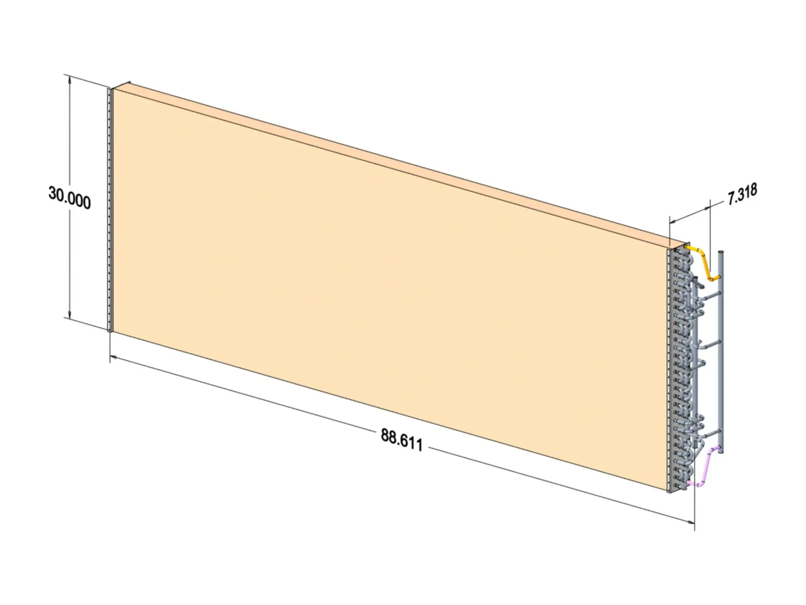 Lennox 85W13, Condenser Coil Top Right