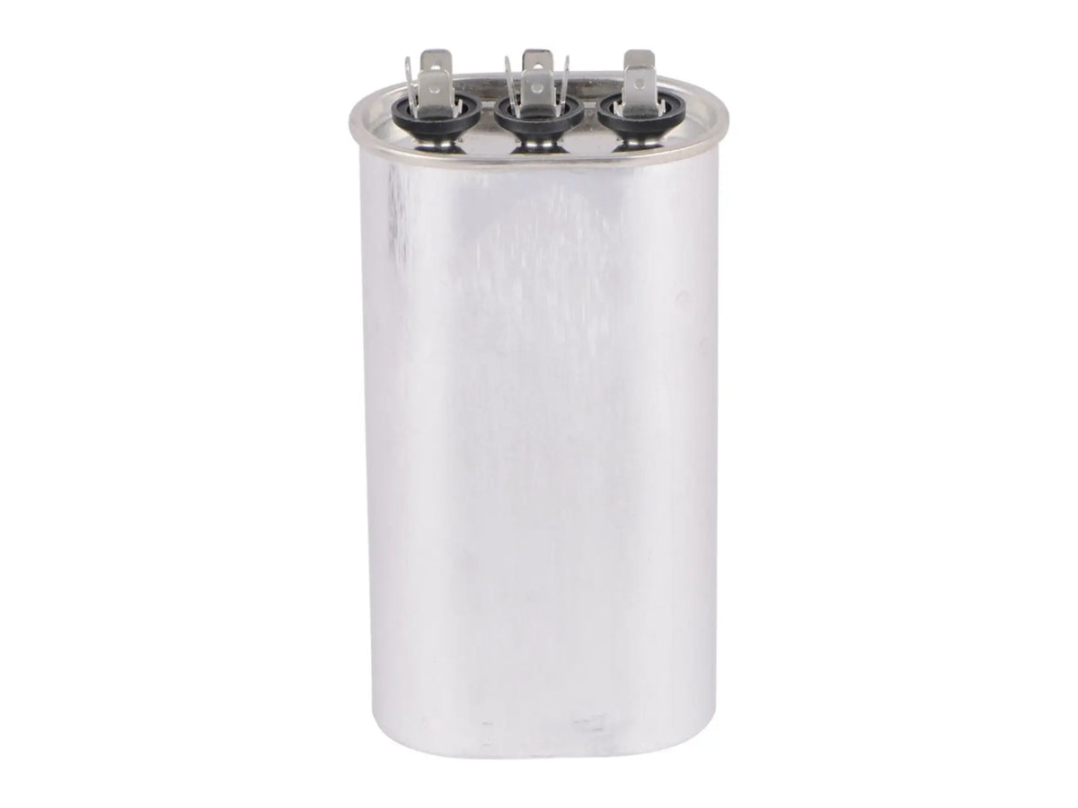 Lennox 97H74 Dual Capacitor, 45/10 MFD, Oval Shape