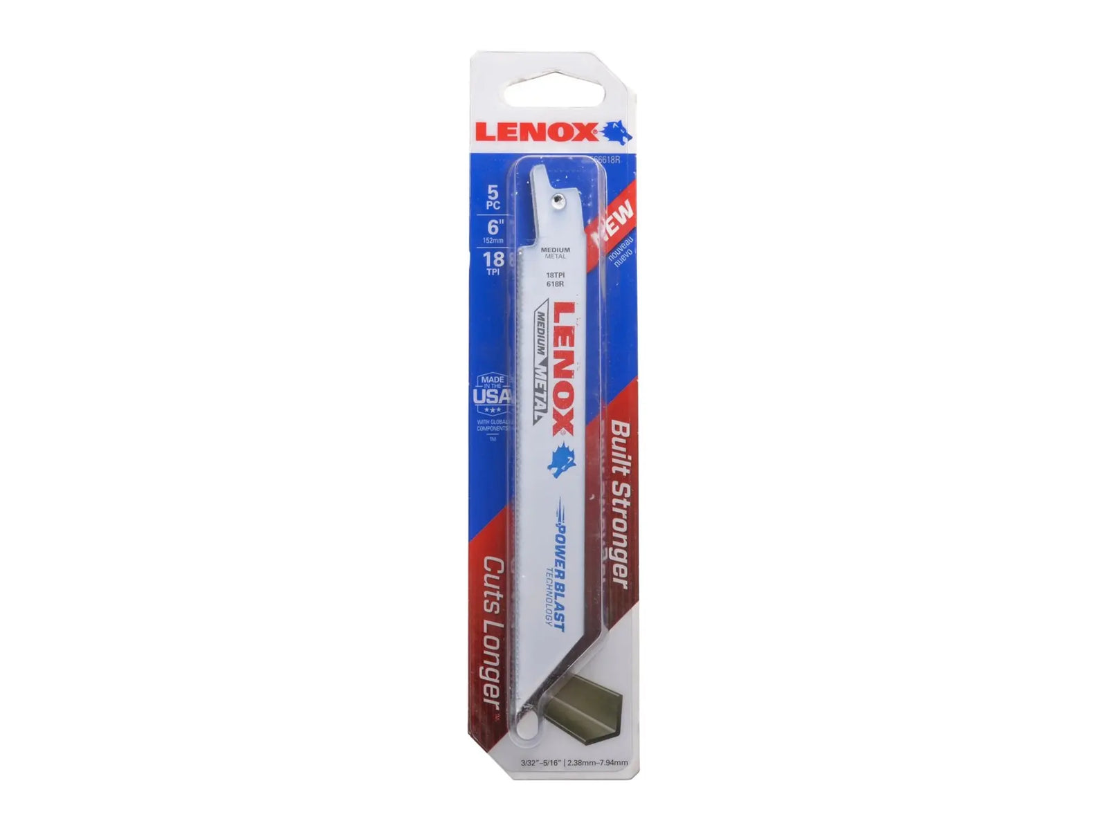 Lennox Y7802, Metal Cutting Reciprocating Saw Blades 5 Pack