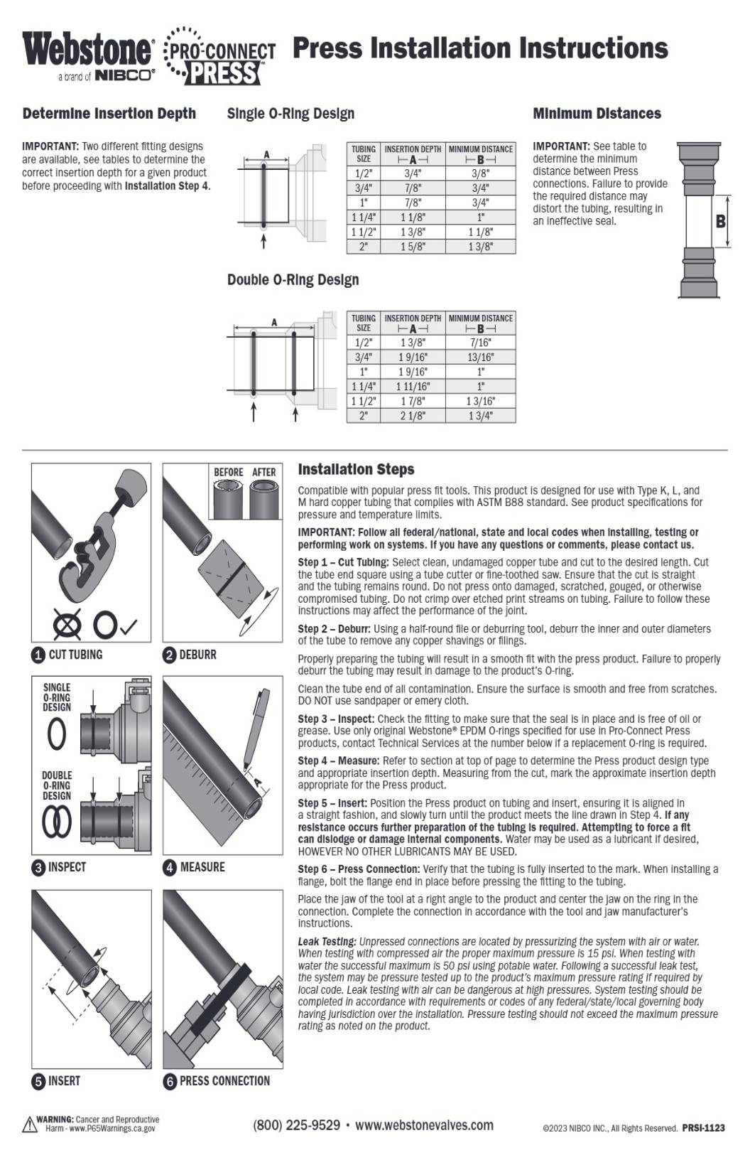 Pro Connect Press IOM Manual
