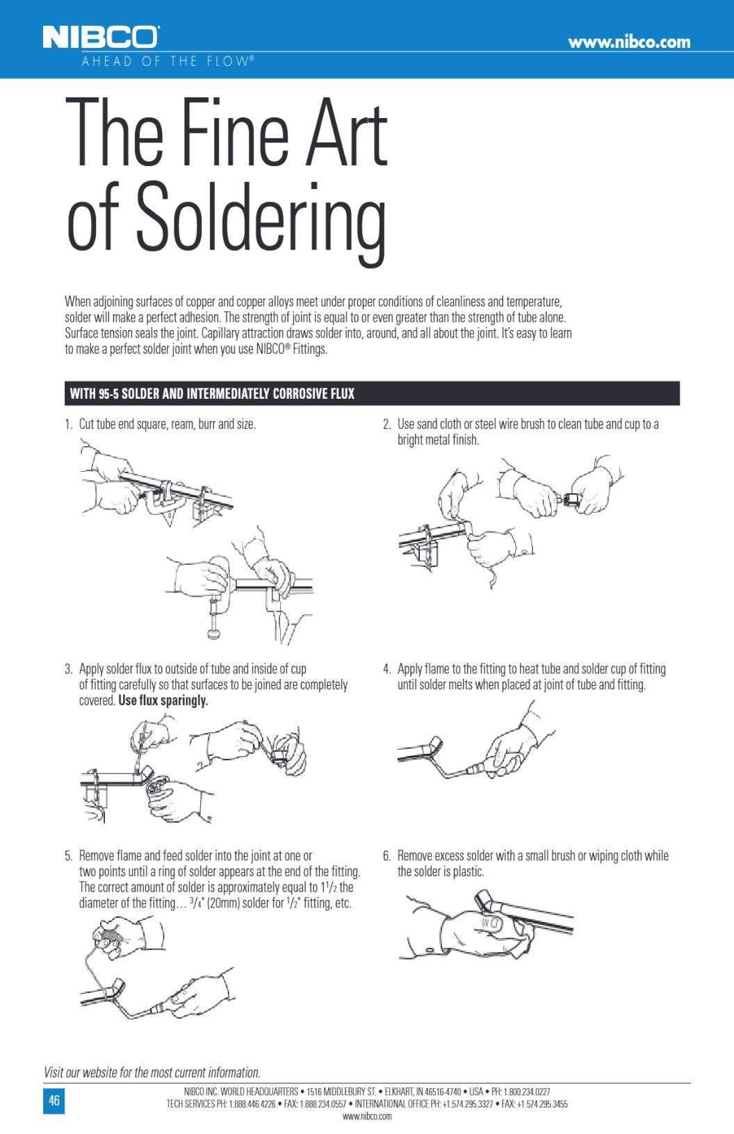 Copper Fittings Installation Instructions