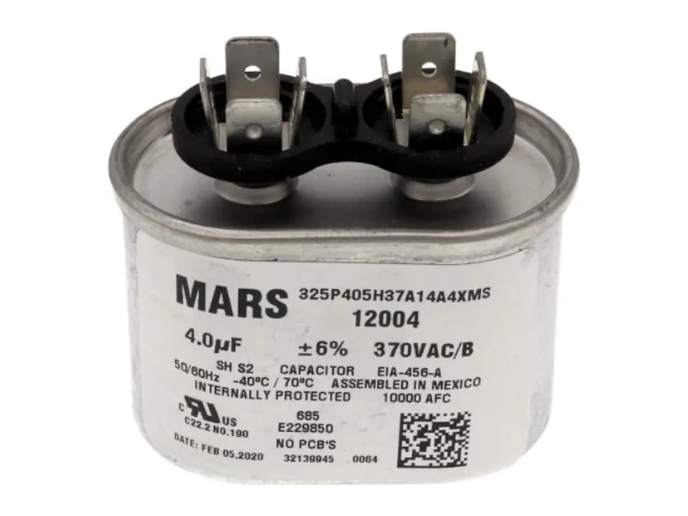 MARS 12004, 4 MFD, 370 V Oval Capacitor