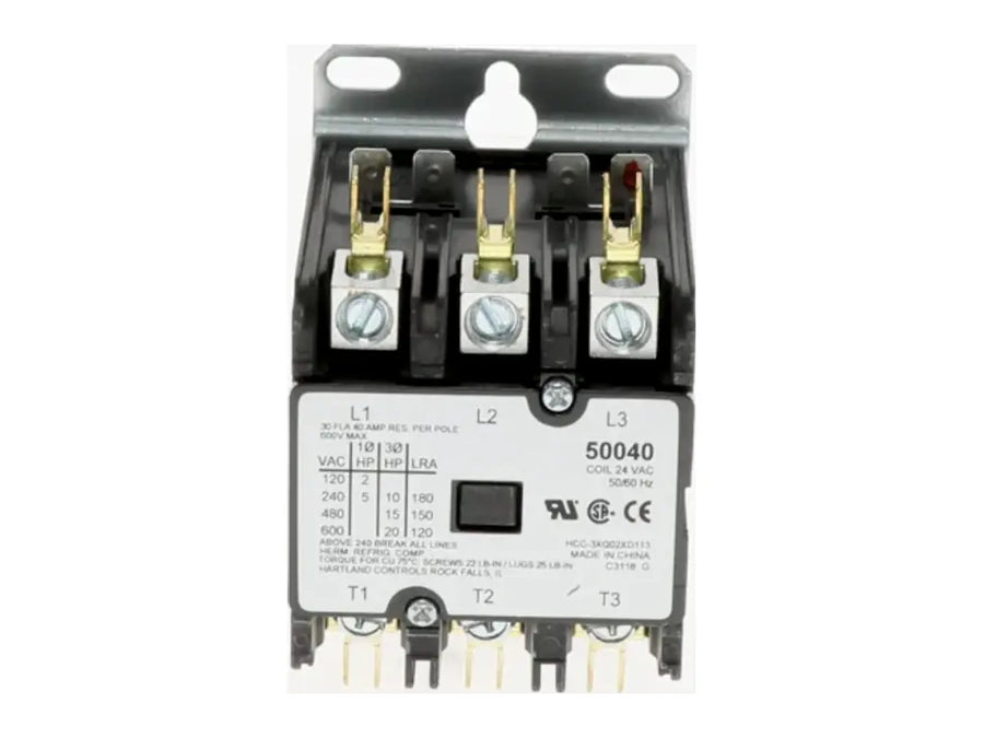 Marvair 50040, 3P 24V 30A Contactor