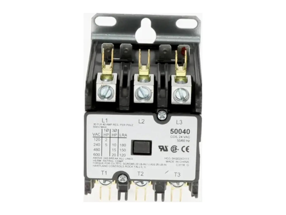 Marvair 50040, 3P 24V 30A Contactor