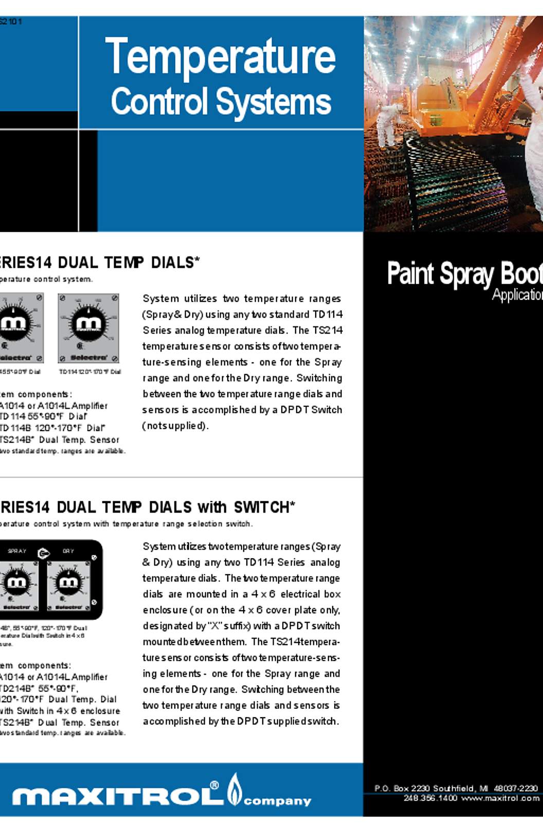 Maxitrol Selectra Series 14-94 Catalog