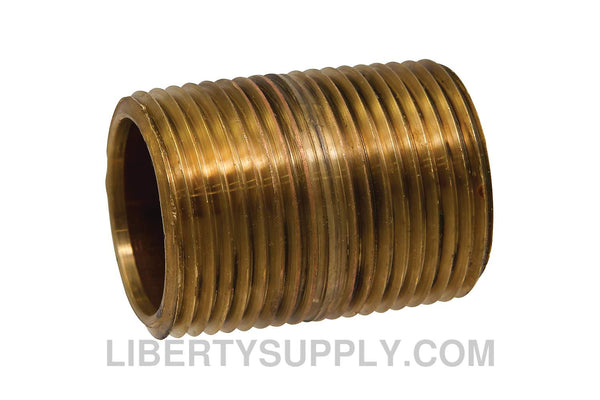 NIBCO 1910 3/8" x 1" Brass Balancing Pipe Nipple NMB2008