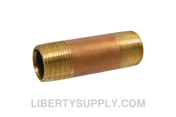 NIBCO 1911 1-1/2" x 3" Brass Balancing Pipe Nipple NMB2021
