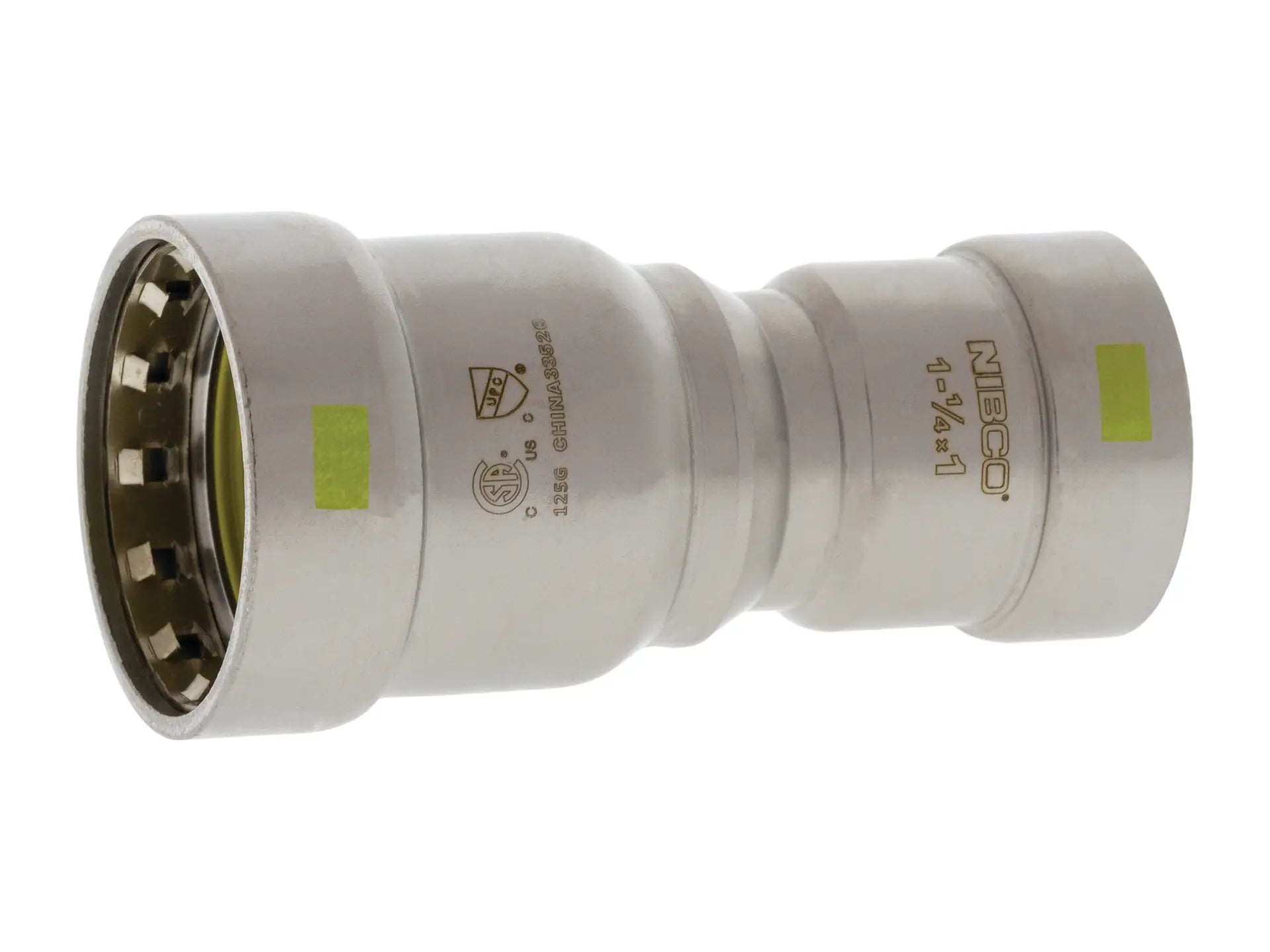 NIBCO 2001300HPC, 3/4 in. x 1/2 in. BenchPressG Reducing Coupling PxP Carbon Steel PCH200R
