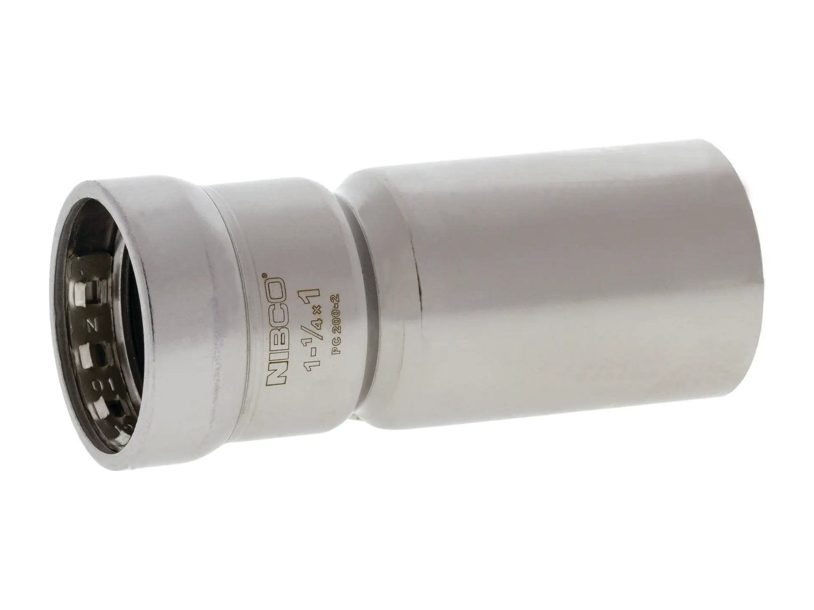 NIBCO 2008500EPC, 1-1/4 in. x 1 in. BenchPress Fitting Reducer Ftg x P, Carbon Steel PC2002