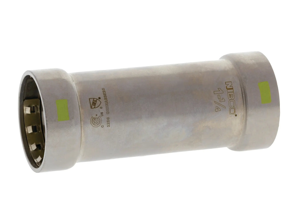 NIBCO 2020305HPC, 1/2 in. x 1/2 in. BenchPressG Extended Repair Coupling PxP Carbon Steel PCH201L