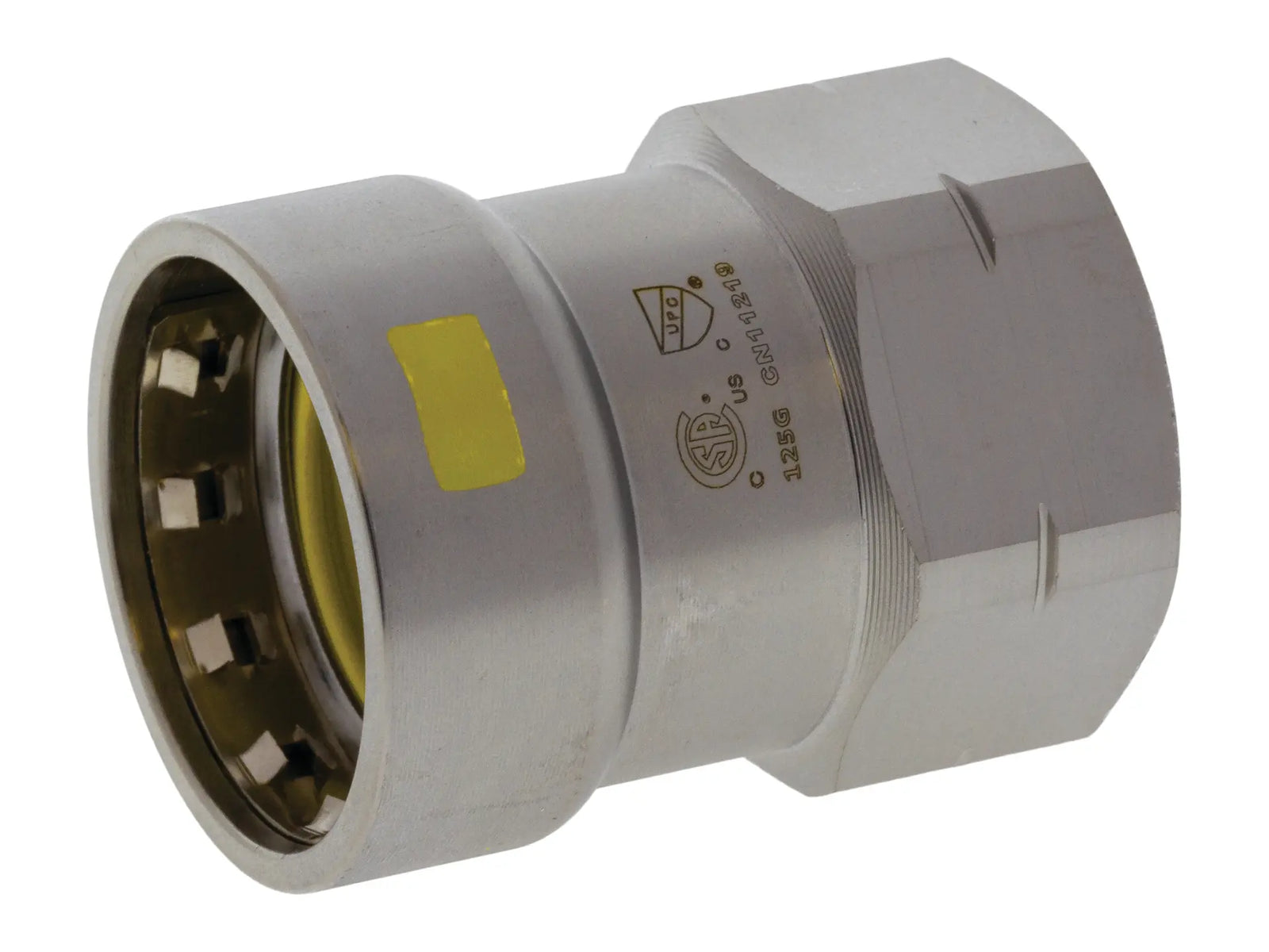 NIBCO 2024650HPC, 1/2 in. x 1/2 in. Press x F Adapter Carbon Steel PCH203