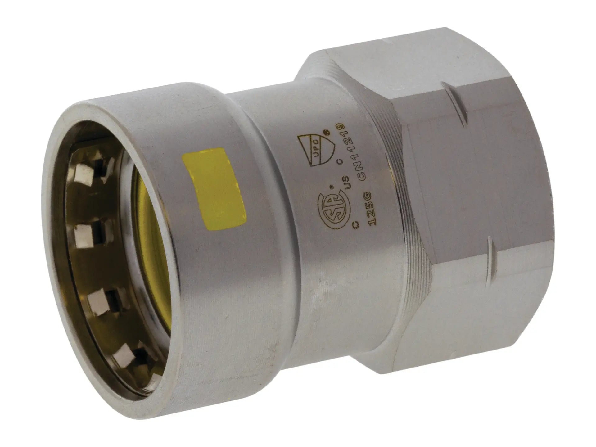 NIBCO 2024950HPC, 3/4 in. x 3/4 in. Press x F Adapter Carbon Steel PCH203