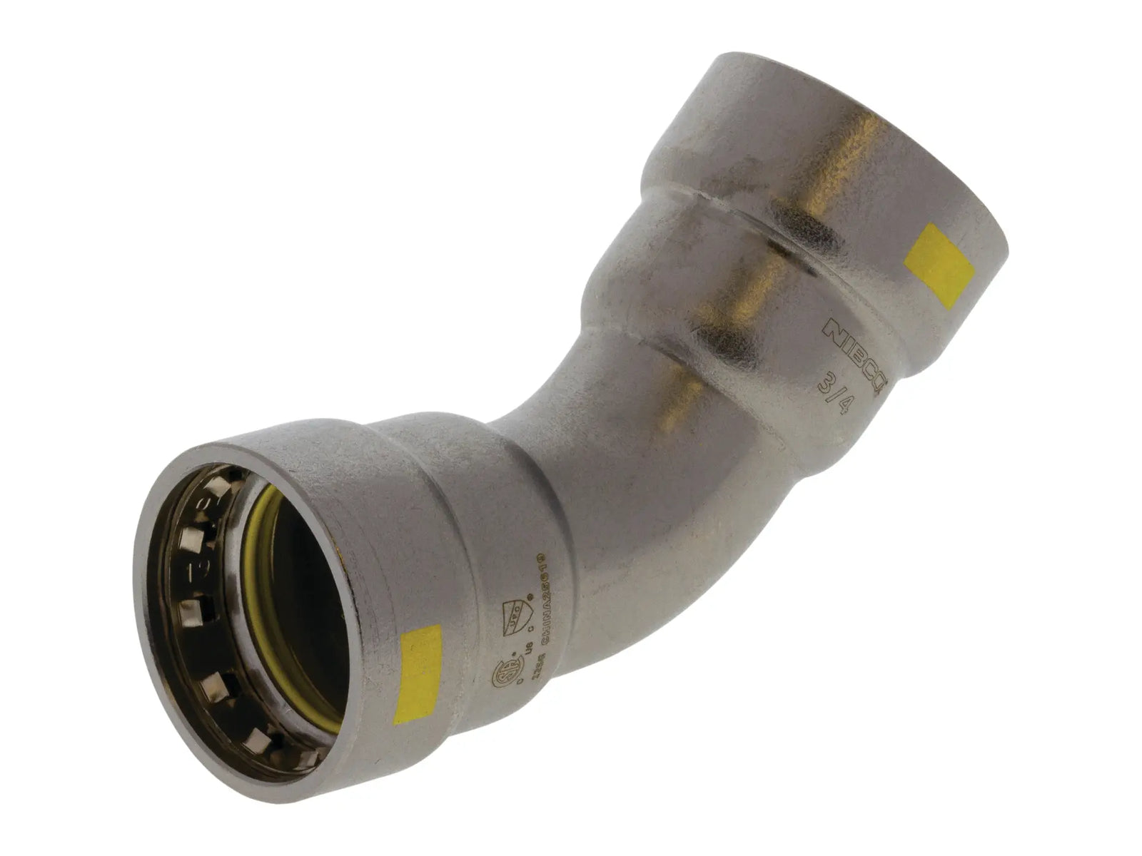 NIBCO 2042800HPC, 1/2 in. x 1/2 in. Press x Press 45 Elbow Carbon Steel PCH206