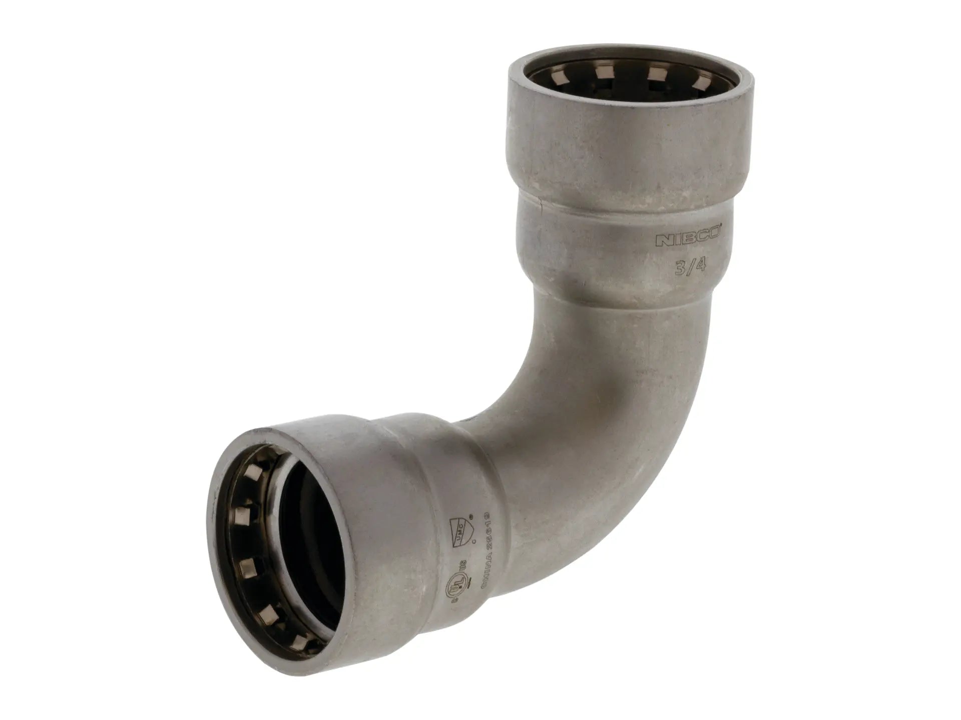 NIBCO 2055455EPC, 1/2 in. x 1/2 in. Press x Press 90 Elbow Carbon Steel PC207