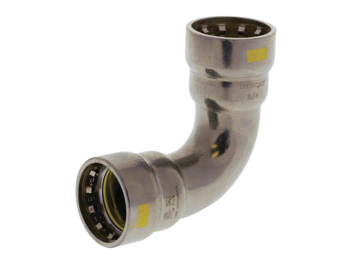 NIBCO 2055600HPC, 3/4 in. x 3/4 in. Press x Press 90 Elbow Carbon Steel PCH207