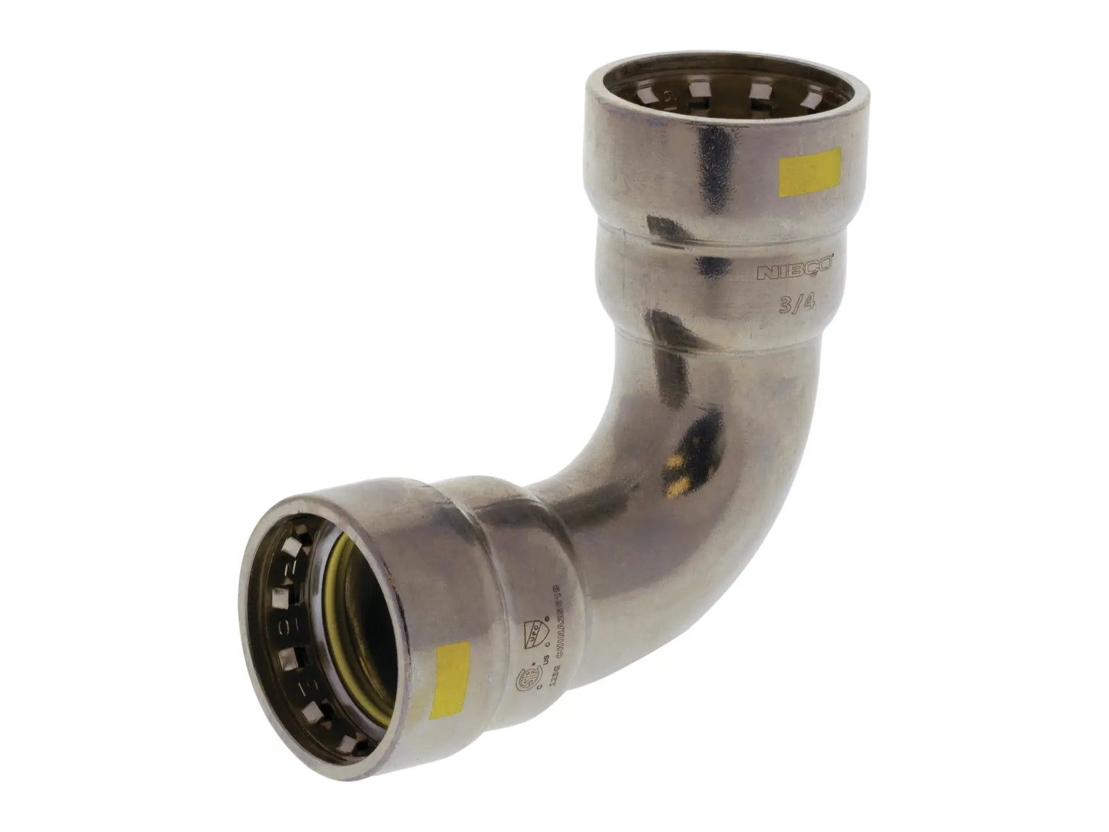 NIBCO 2056150HPC, 1-1/2 in. x 1-1/2 in. Press x Press 90 Elbow Carbon Steel PCH207