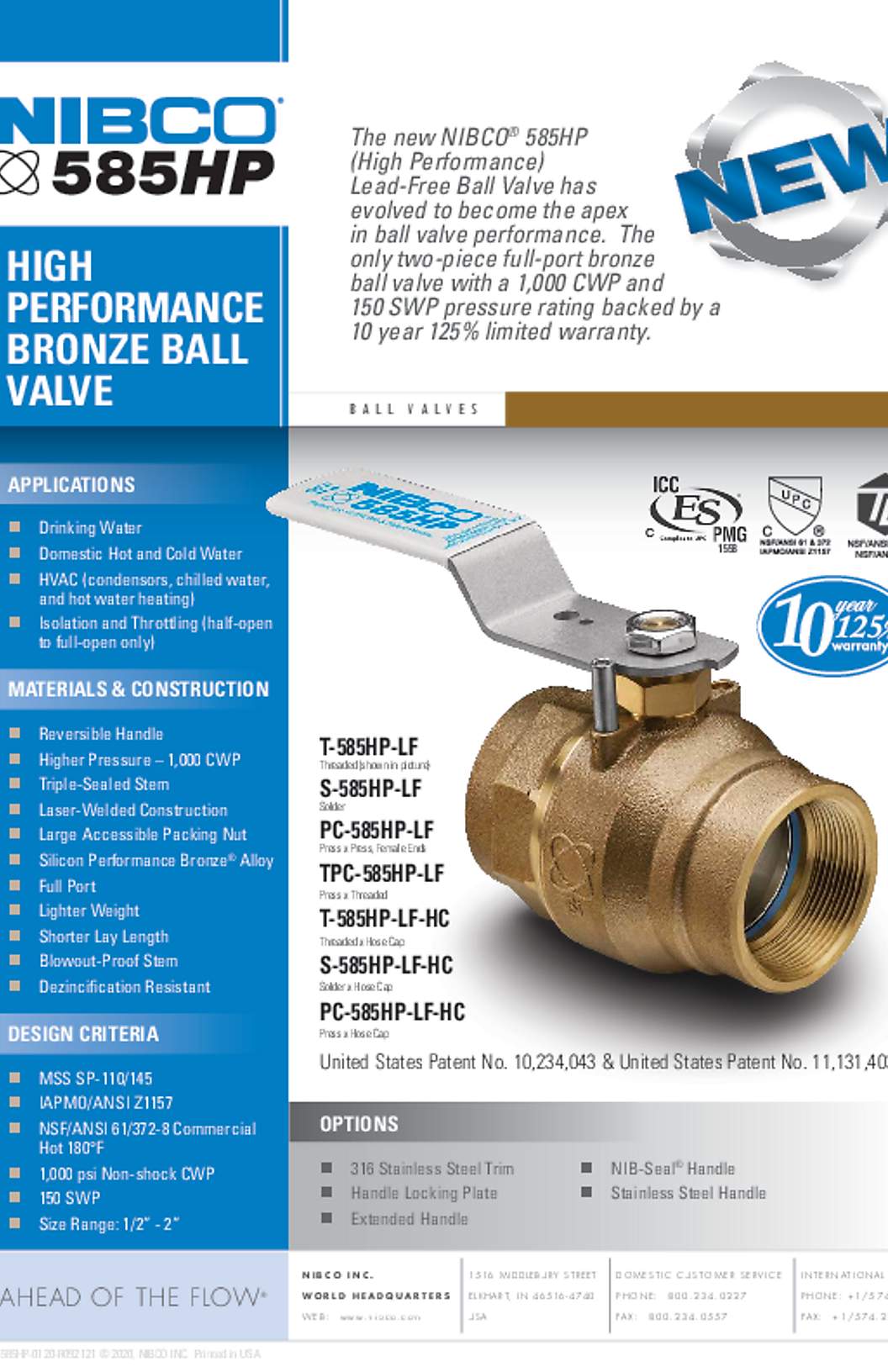 NIBCO 585HP NPI