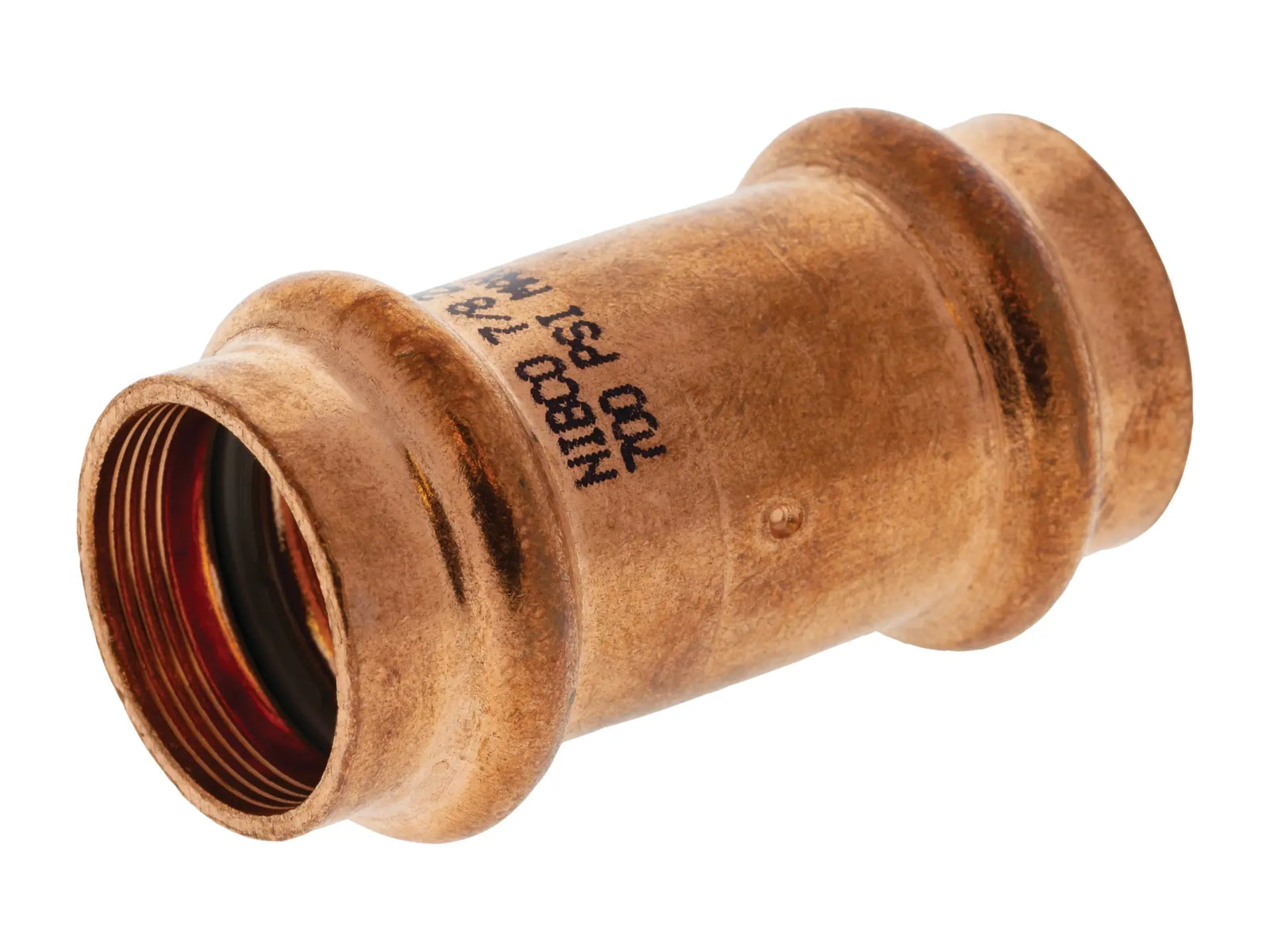 NIBCO 900015RPC, 1/4 in. O.D. x 1/4 in. O.D. PressACR Copper Coupling PC9600-DS