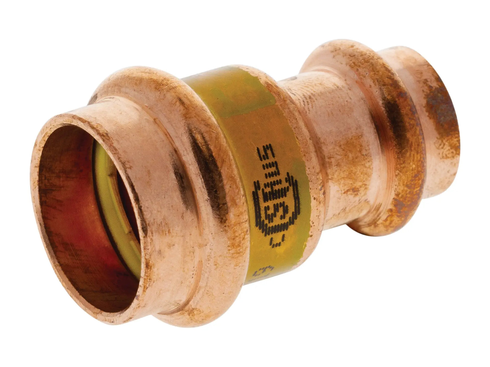 NIBCO 9002055HPC, 1-1/2 in. x 1-1/4 in. Prs X Prs PressG Reducing Copper Coupling PCH600
