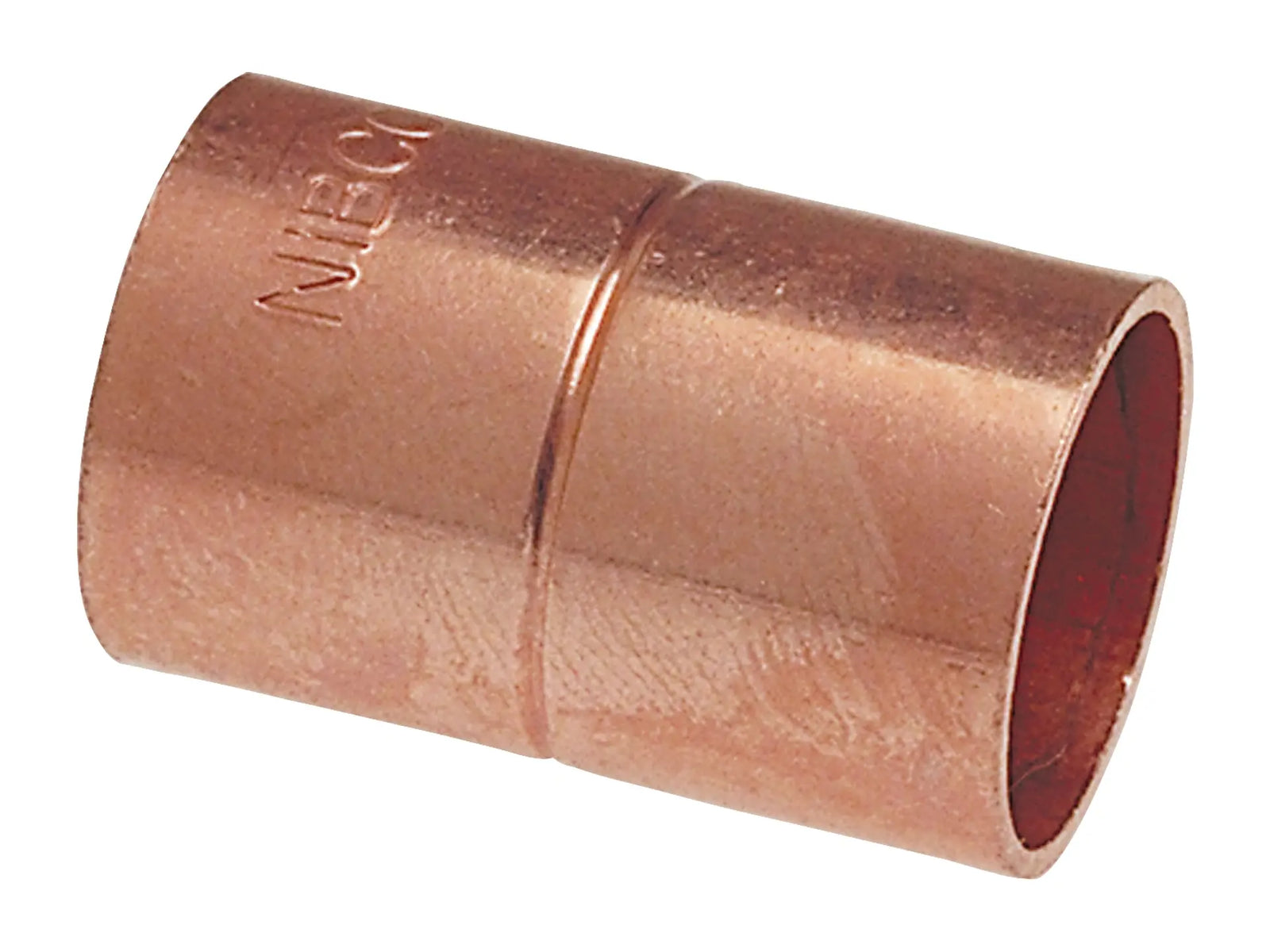 NIBCO 9002353, 2 in. x 2 in. Coupling with Rolled Tube Stop C x C, Wrot 600-RS