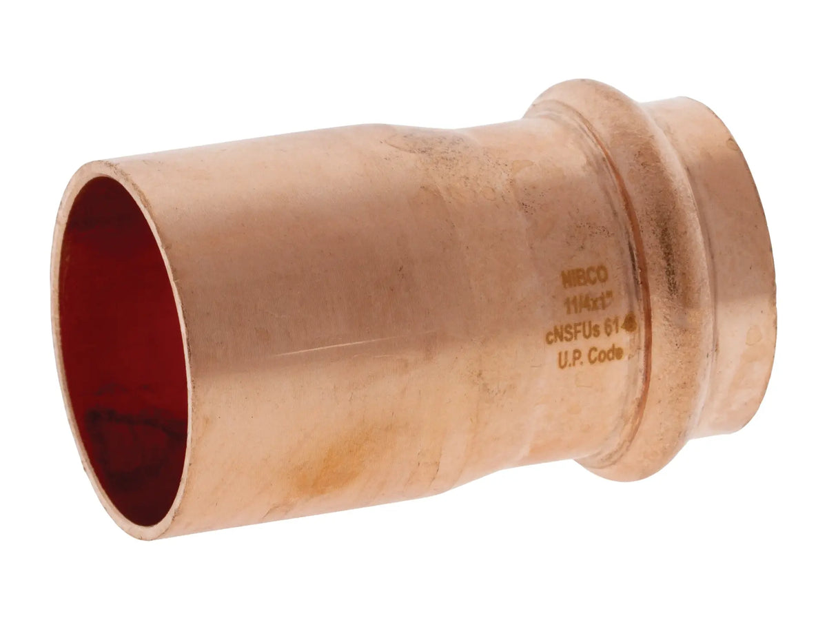 NIBCO 9008500PC, 1-1/4 in. x 1 in. Fitting Reducer Ftg x P, Wrot Copper PC600-2