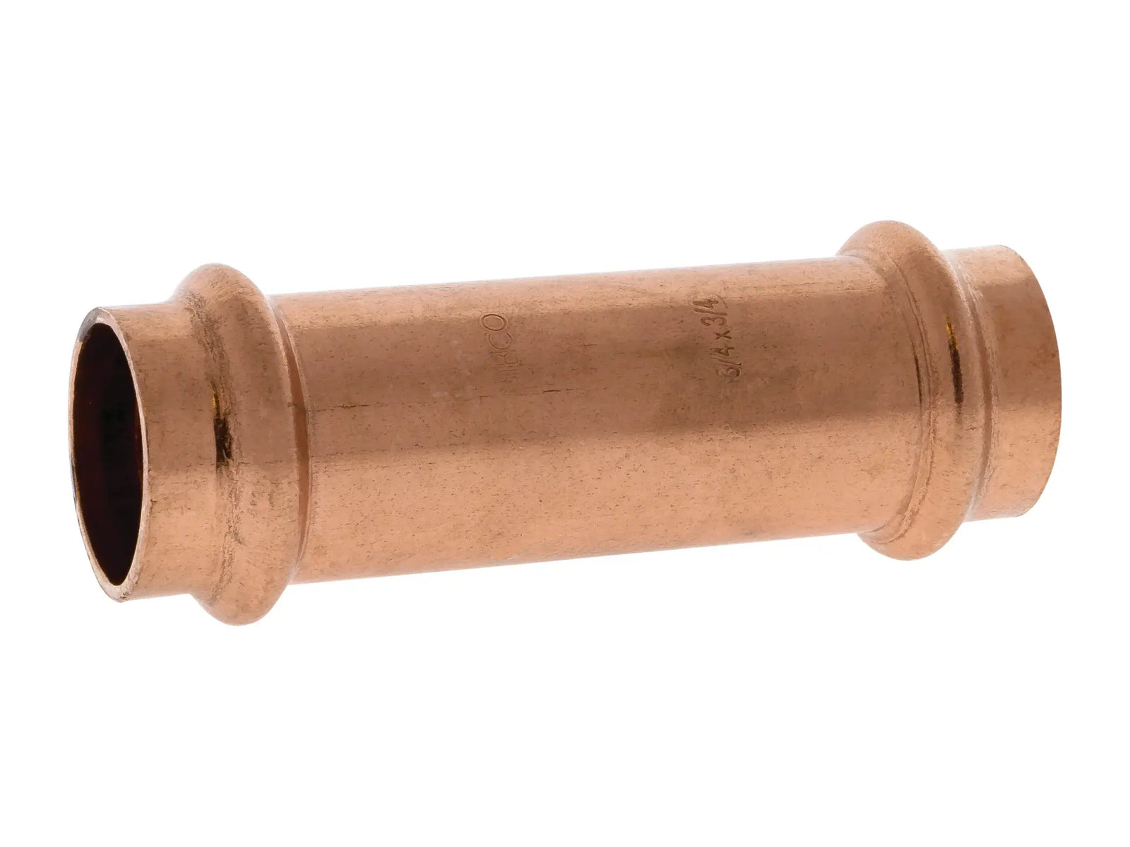 NIBCO 9020405PC, 3/4 in. x 3/4 in. Press System Copper Extended Repair Coupling(No Stop) LD PC601L
