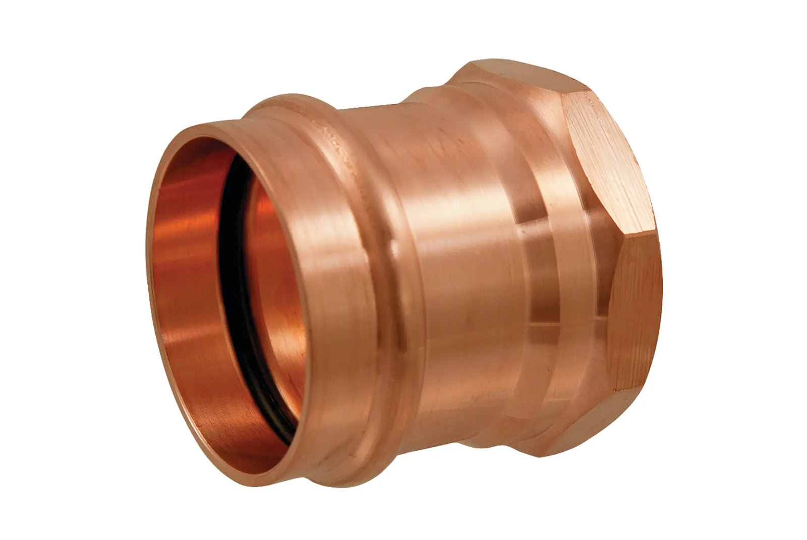 NIBCO 9025355FPC, 1 in. x 1-1/4 in. Adapter P x F, Wrot Copper PC603