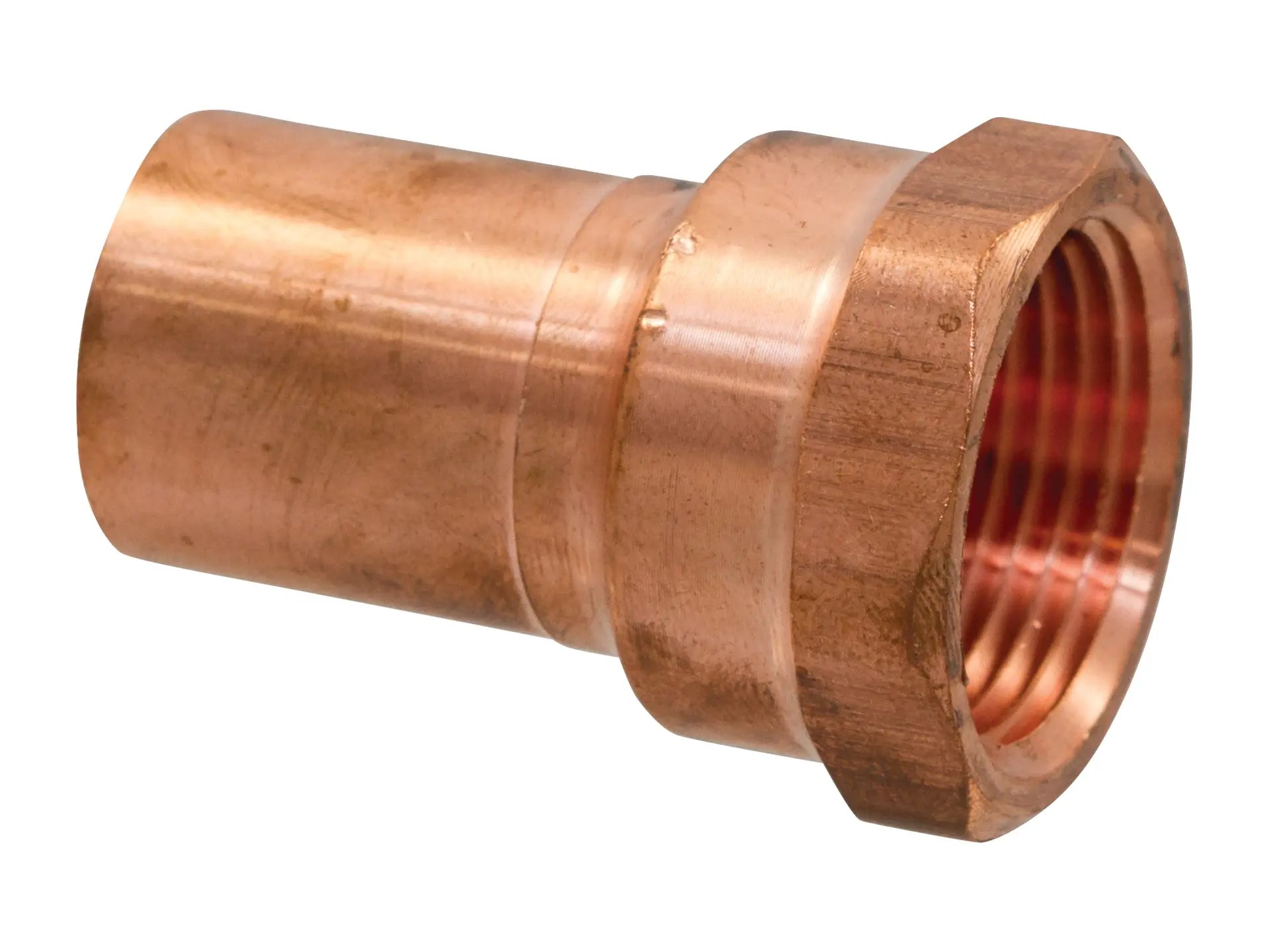 NIBCO 9028115PC, 3/4 in. x 1/2 in. Extended Adapter FTG x F, Wrot Copper PC603-2
