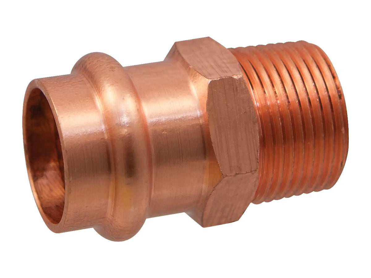 NIBCO 9030950PC, 3/4 in. x 3/4 in. Adapter P x M, Wrot Copper PC604