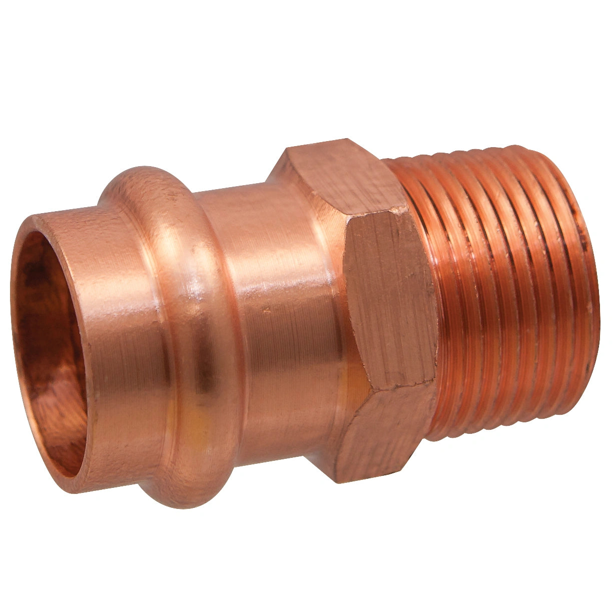 NIBCO 9031200FPC, 3/4 in. x 1/2 in. Adapter P x M, Wrot Copper PC604