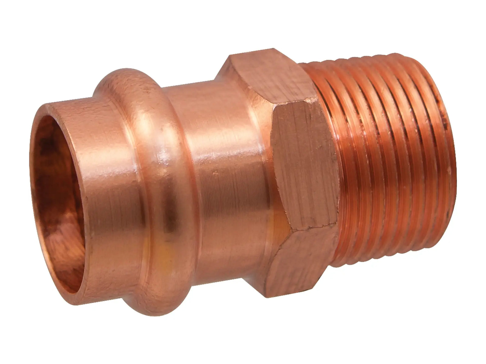 NIBCO 9032350PC, 2 in. x 1-1/2 in. Adapter P x M - Wrot Copper PC604