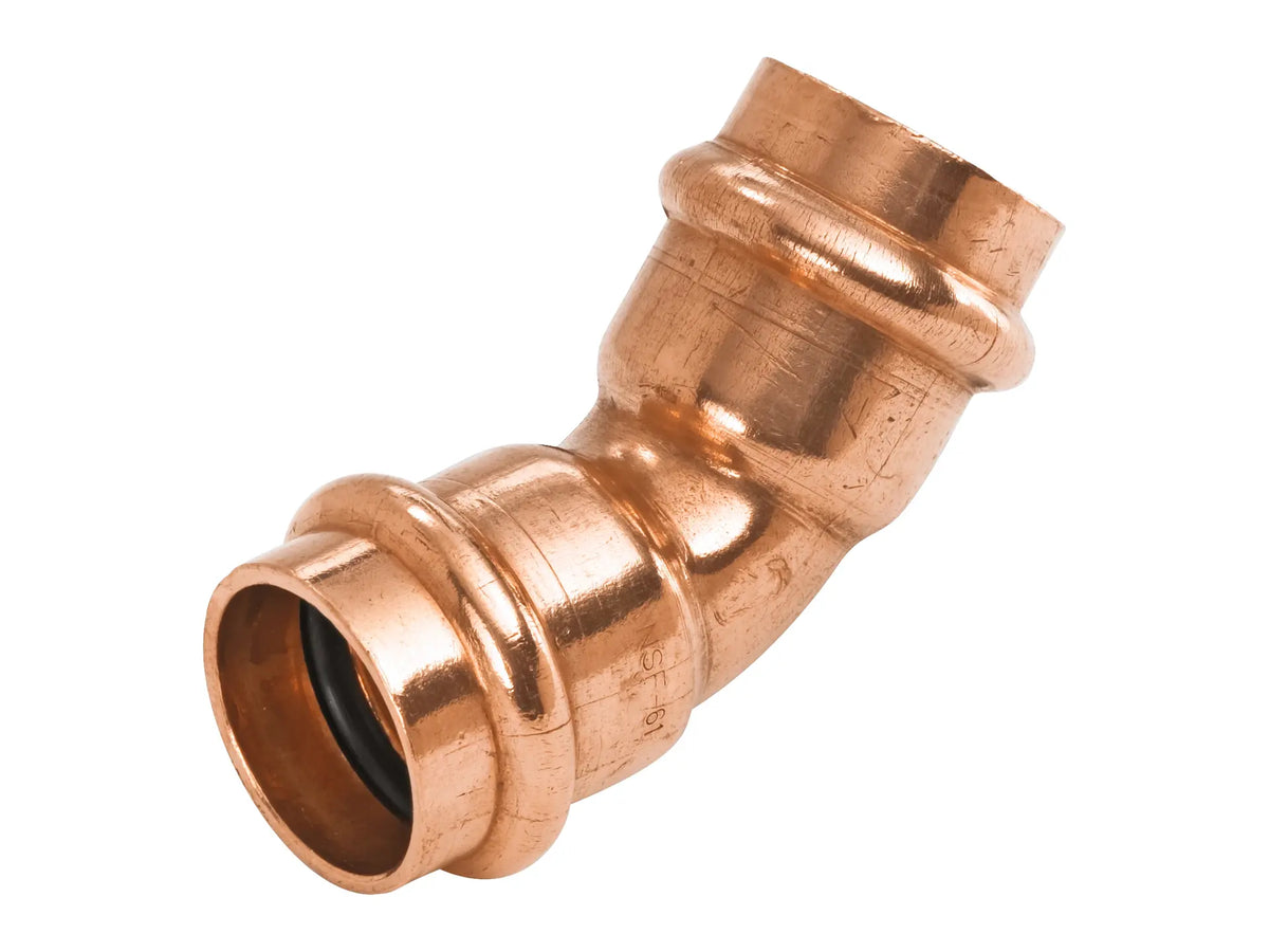NIBCO 9043305FPC, 2 in. x 2 in. 45° Elbow P x P, Wrot Copper PC606