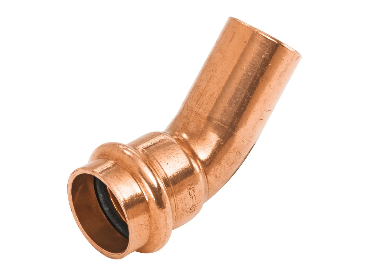 NIBCO 9046400PC, 1 in. x 1 in. 45° Elbow Ftg x P, Wrot Copper PC606-2