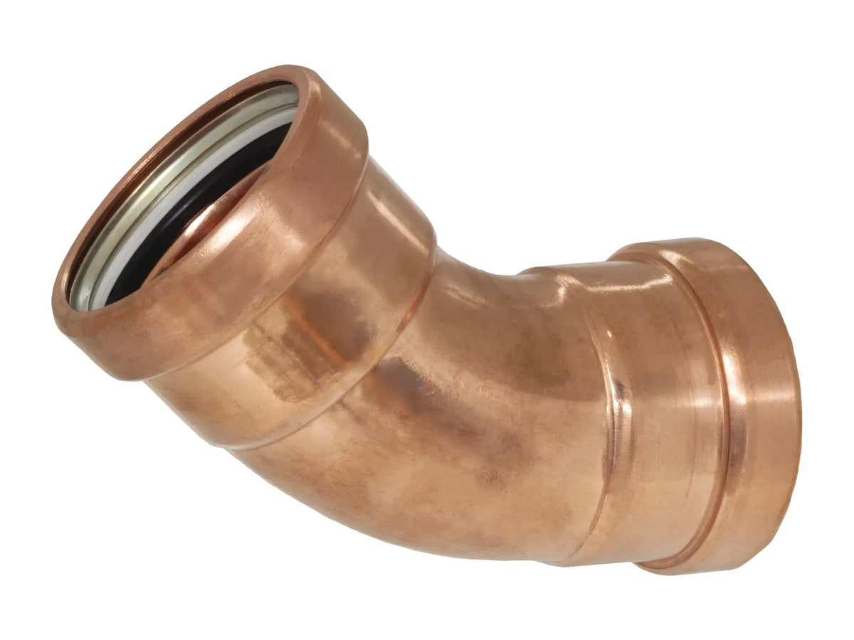 Webstone 904680XLC, 2-1/2 in. x 2-1/2 in. FTGxPRS Pro-Connect XLC Copper 45° Elbow PC6062XLC