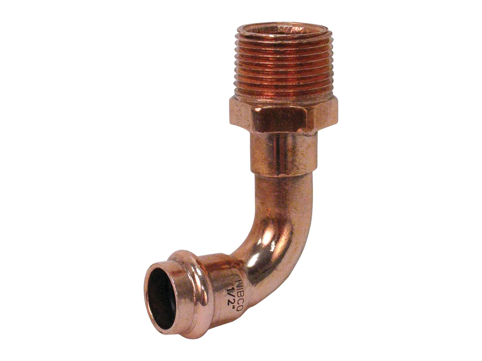 NIBCO 9082955PC, 2 in. x 2 in. 90° Elbow P x M, Wrot Copper PC607-4