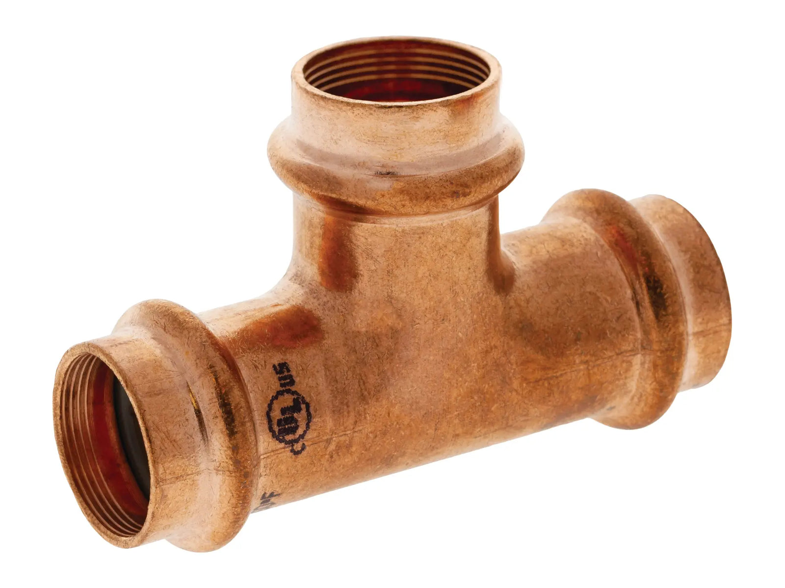 NIBCO 909930RPC, 1-1/8 in. O.D. x 1-1/8 in. O.D. x 1-1/8 in. O.D.  PressACR Wrot Copper Tee PC9611