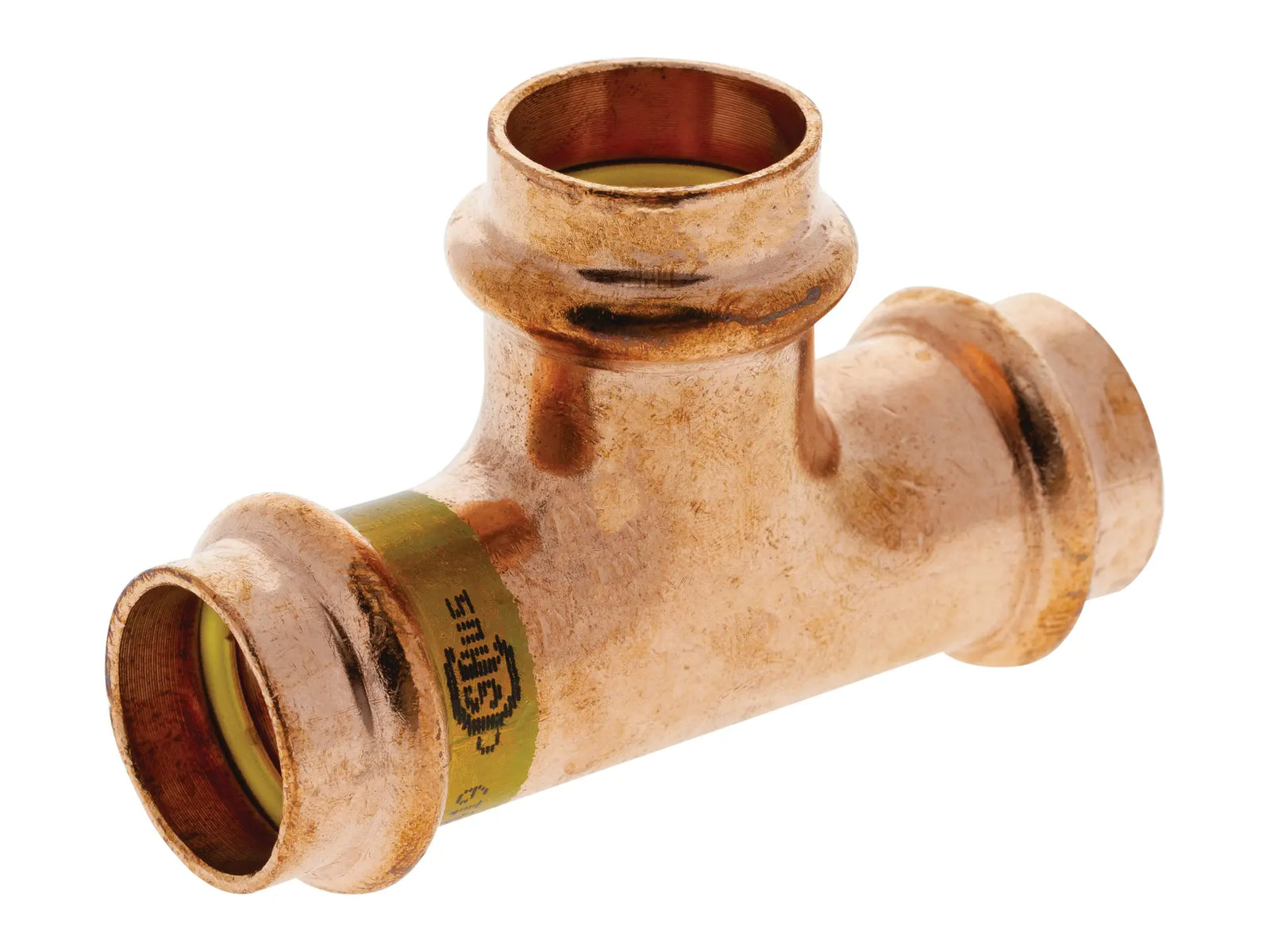 NIBCO 9099455HPC, 1 in. x 1 in. x 3/4 in. PressG Wrot Copper Tee PCH611
