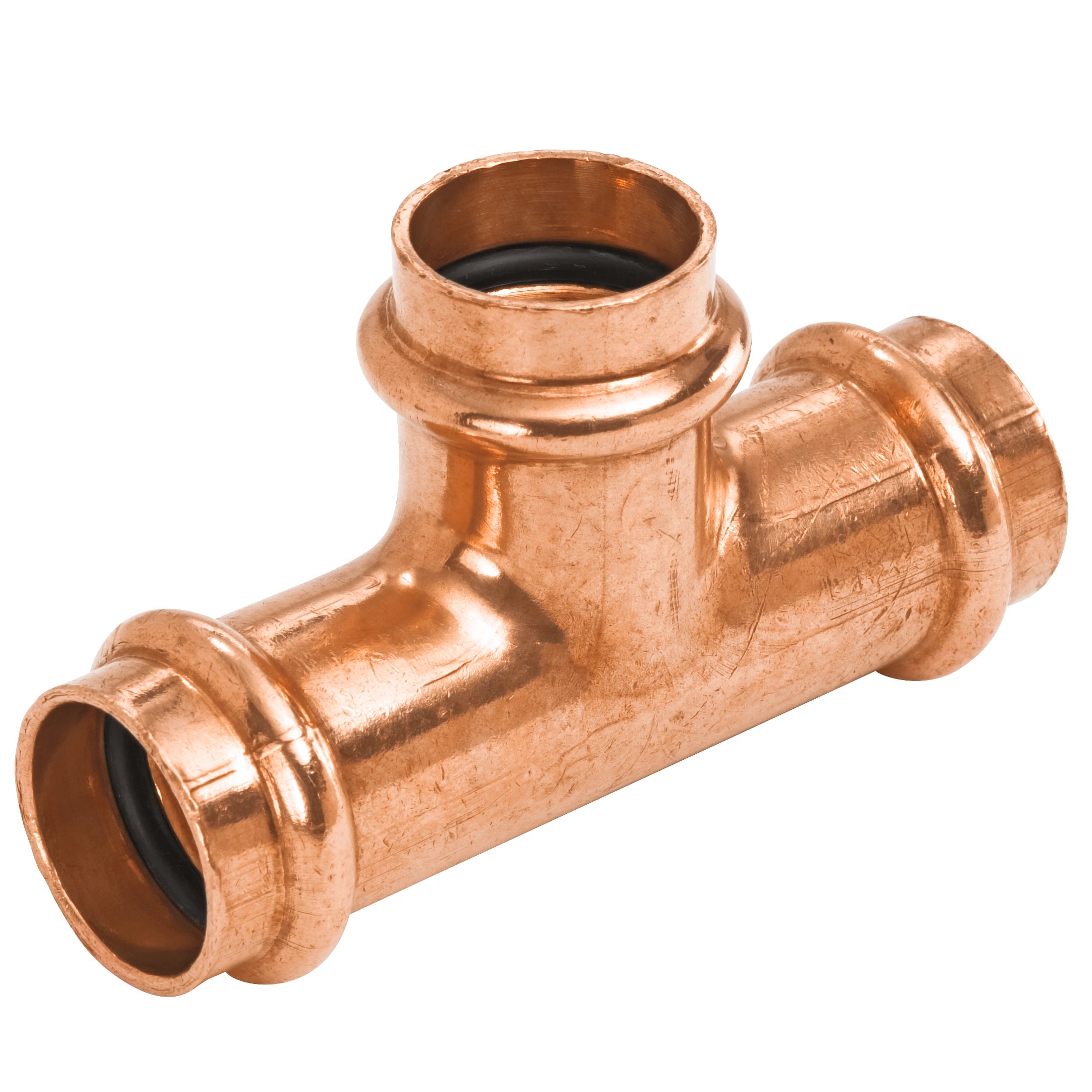 NIBCO 9101455FPC, 1-1/2 in. x 1-1/2 in. x 1/2 in. Tee P x P x P, Wrot Copper PC611