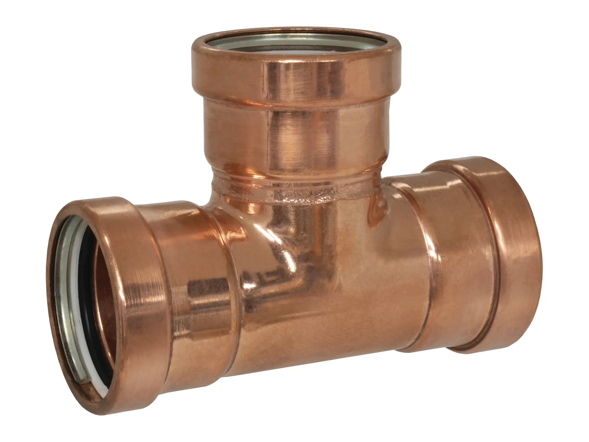 Webstone 910475XLC, 2-1/2 in. x 2-1/2 in. x 1-1/4 in. Pro-Connect Press XLC Copper Tee PC611XLC