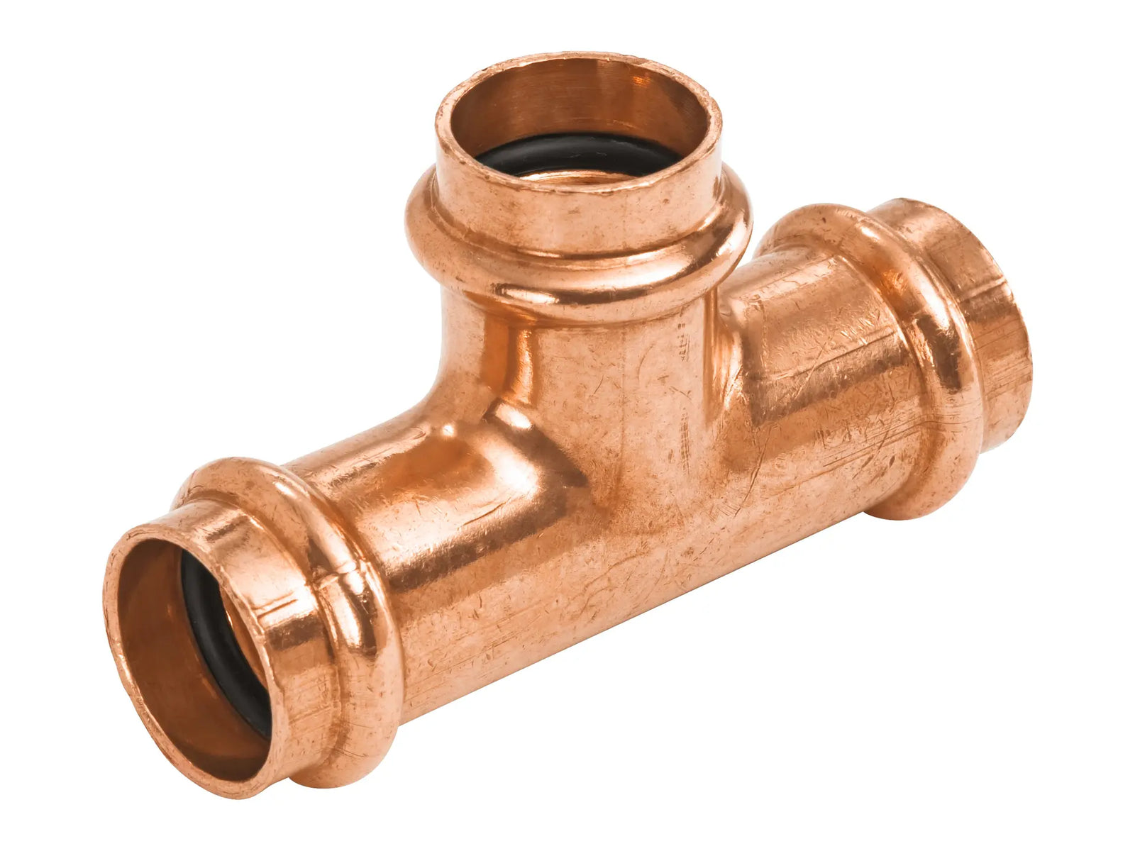 NIBCO 9105150PC, 2-1/2 in. x 2 in. x 1 in. Tee P x P x P, Wrot Copper PC611